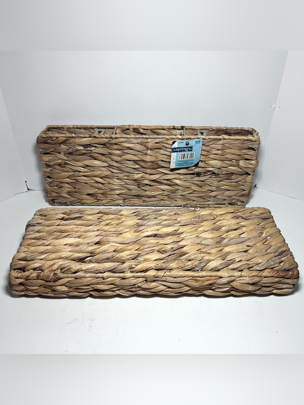 2 New Water Hyacinth Shelves/Baskets Hobby Lobby